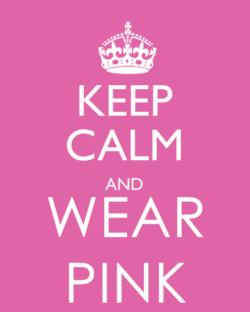 Tomorrow is Pink Day!