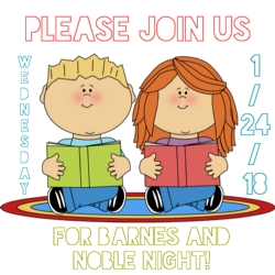 Barnes and Noble night is tomorrow!!