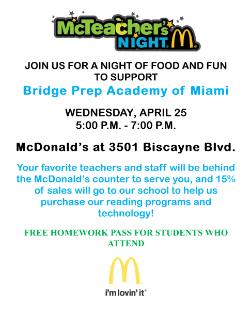 McTeacher’s Night!