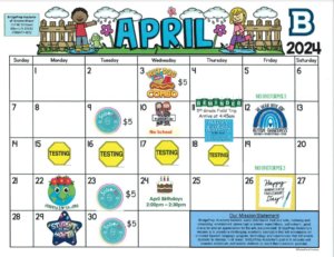 April 2024 Activity Calendar 